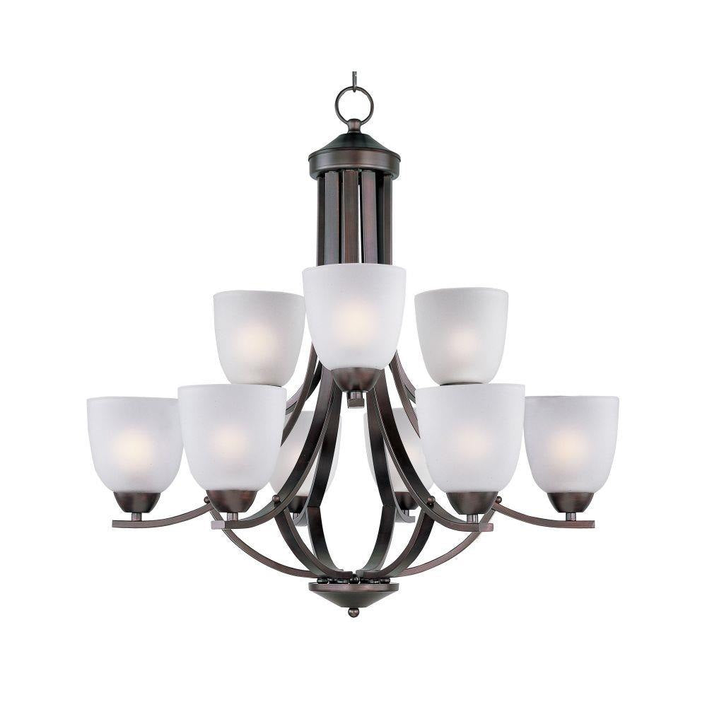 Maxim Lighting 11226FTOI Axis 9 Light Oil Rubbed Bronze Chandelier - Product View
