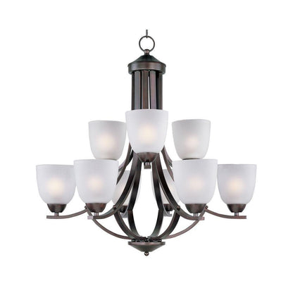 Maxim Lighting 11226FTOI Axis 9 Light Oil Rubbed Bronze Chandelier - Product View