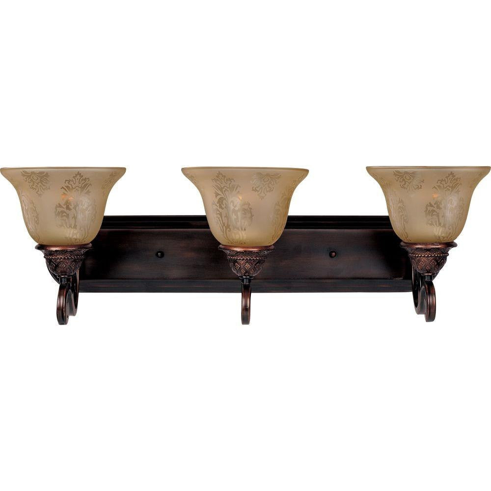 Maxim Lighting 11232SAOI Symphony 3 Light 26 inch Oil Rubbed Bronze Bath Vanity Wall Light