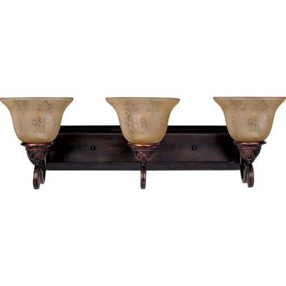 Maxim Lighting 11232SAOI Symphony 3 Light 26 inch Oil Rubbed Bronze Bath Vanity Wall Light