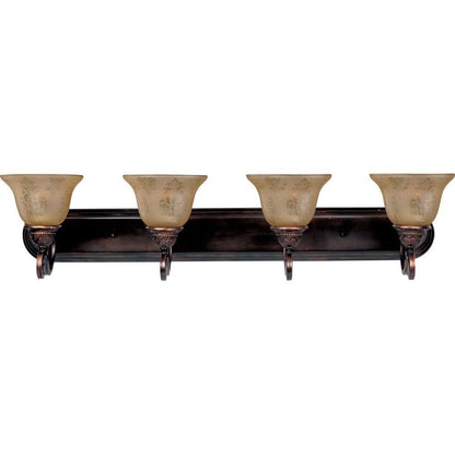 Maxim Lighting 11233SAOI Symphony 4 Light 36 Inch Oil Rubbed Bronze Bath Vanity Wall Light