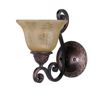 Maxim Lighting 11246SAOI Symphony 1 Light 7 Inch Oil Rubbed Bronze Wall Sconce Wall Light