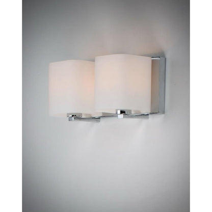 Maxim Lighting 11252SWPC Wrap 2 Light Polished Chrome Bath Vanity Wall Light - Installed on Wall