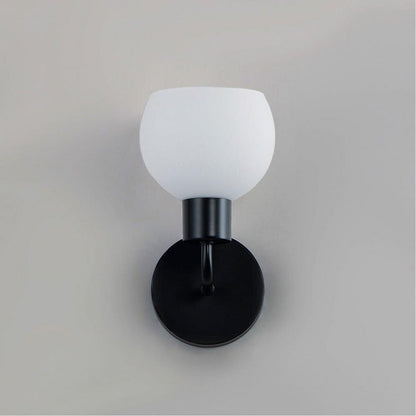 Maxim Lighting 11271SWSN Coraline 1 Light 6 Inch Satin Nickel Wall Sconce - Front View on Wall