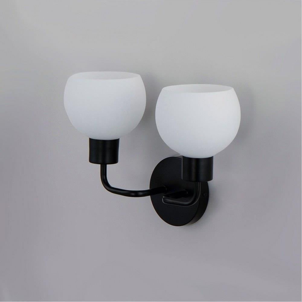 Maxim Lighting 11272SWSN Coraline 2 Light Satin Nickel Wall Sconce - Side View