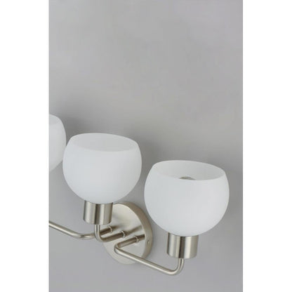 Maxim Lighting 11273SWSN Coraline Satin Nickel Bath Vanity Wall Light Close-Up