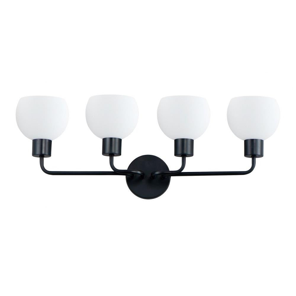 Maxim Lighting 11274SWSN Coraline 4 Light 29.5 inch Satin Nickel Bath Vanity Wall Light