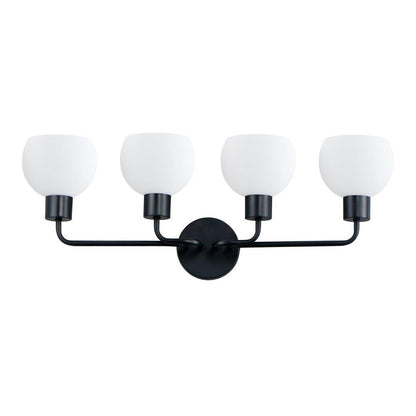 Maxim Lighting 11274SWSN Coraline 4 Light 29.5 inch Satin Nickel Bath Vanity Wall Light