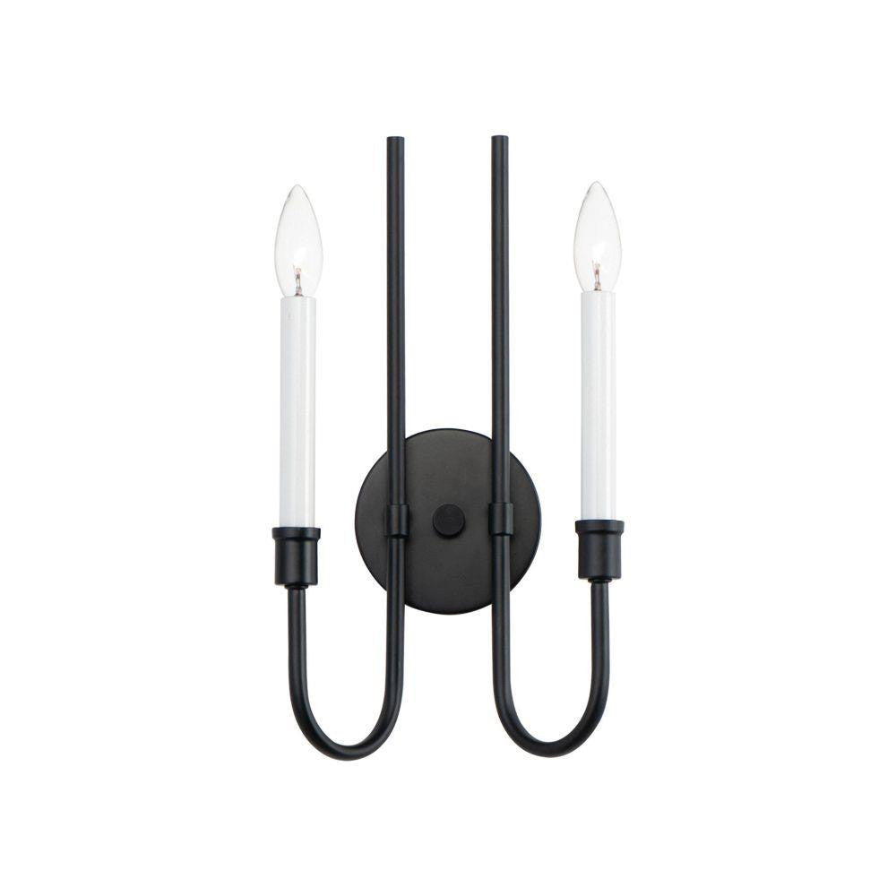 Maxim Lighting 11282BK Tux 2 Light Black Wall Sconce - Full Product View