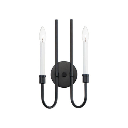 Maxim Lighting 11282BK Tux 2 Light Black Wall Sconce - Full Product View