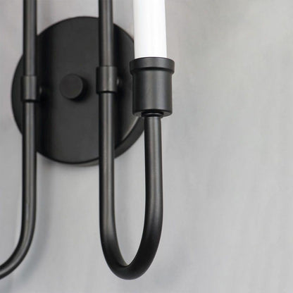 Maxim Lighting 11282BK Tux Wall Sconce - Arm and Candle Socket Detail Close-Up