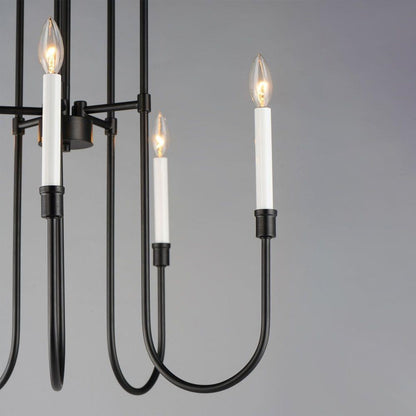 Maxim Lighting 11285BK Tux 5 Light Black Chandelier Candelabra Arms Detail