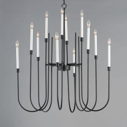 Maxim Lighting 11286BK Tux 12 Light Black Chandelier Ceiling Light Alternate View