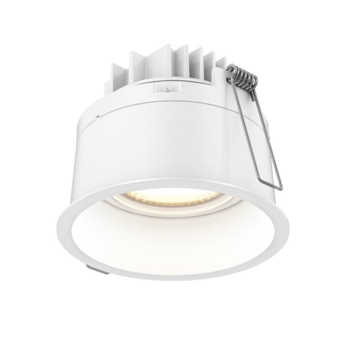DALS Lighting RGM2-CC-WH 2 Inch Round Regressed Gimbal Down Light, - 30° Tilt, Multi-Color Temperature, 660 Lumens, Voltage 120V, White Finish