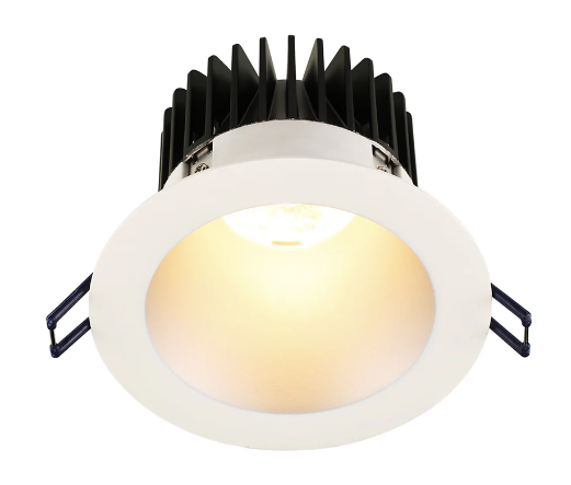 Lotus LED Lights LD4R-5CCT-HO-4R-SR-WT-15D 4 inch Round Deep Regressed LED Downlight High Output, Wattage 18W, Multi-Color Temperature, 15 Deg. Beam Angle, Silver Reflector White Trim