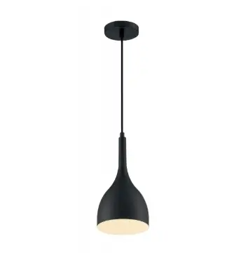 Nuvo 60-7086 Bellcap Series Pendant Light, Wattage 60W, Matte Black