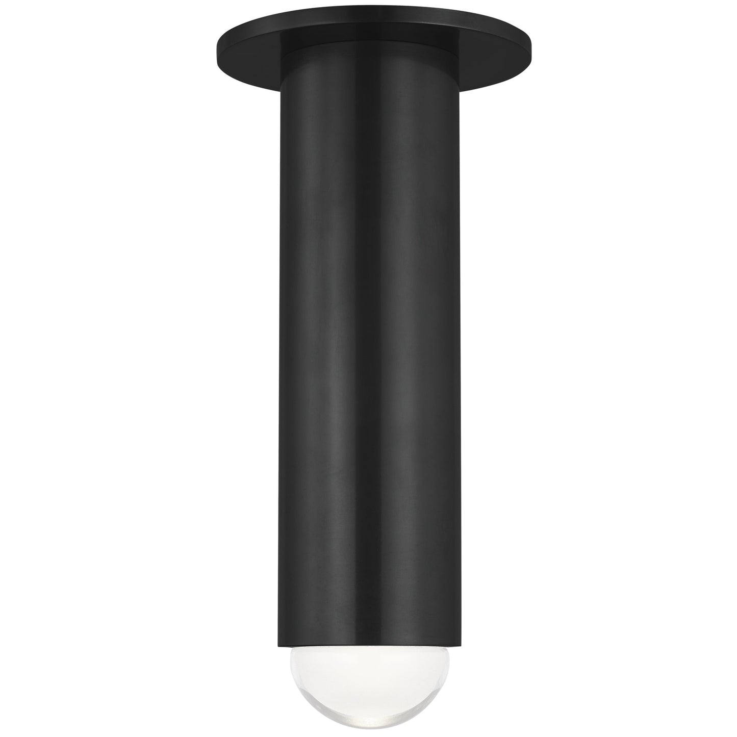 Visual Comfort Architectural 700FMEBL10Z-LED927 Kelly Wearstler Ebell 4.5" LED Flush Mount Ceiling Light Dark Bronze 2700K