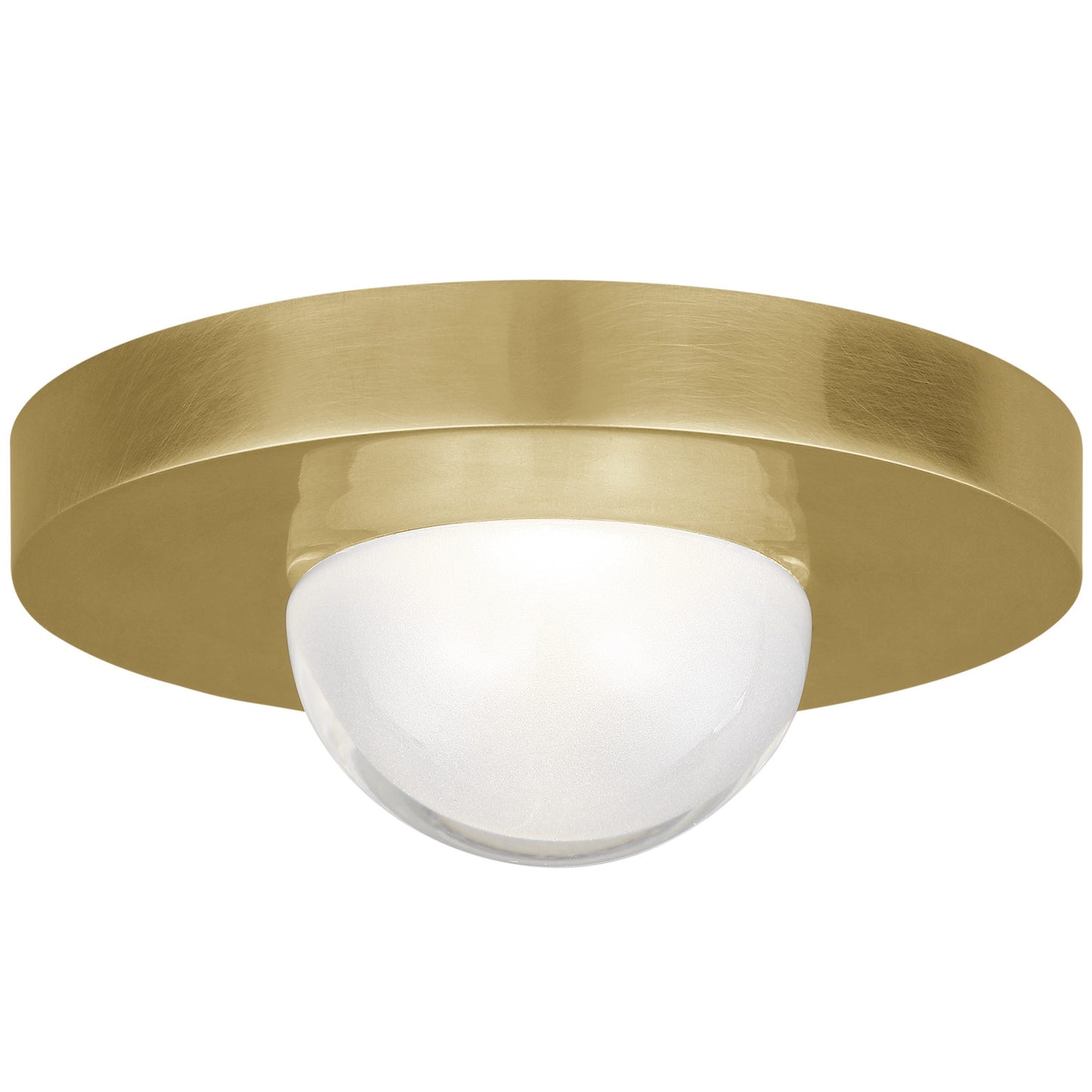 Visual Comfort Architectural 700FMEBL2NB-LED927 Kelly Wearstler Ebell Mini 4.5" LED Flush Mount Natural Brass 2700K