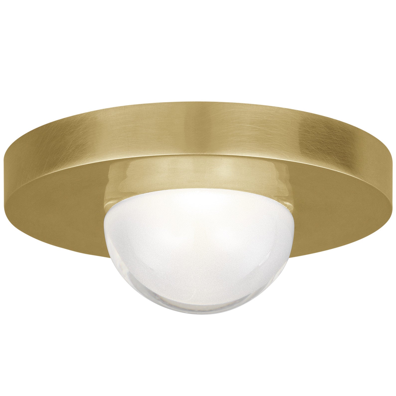 Visual Comfort Architectural 700FMEBL2NB-LED927 Kelly Wearstler Ebell Mini 4.5" LED Flush Mount Natural Brass 2700K
