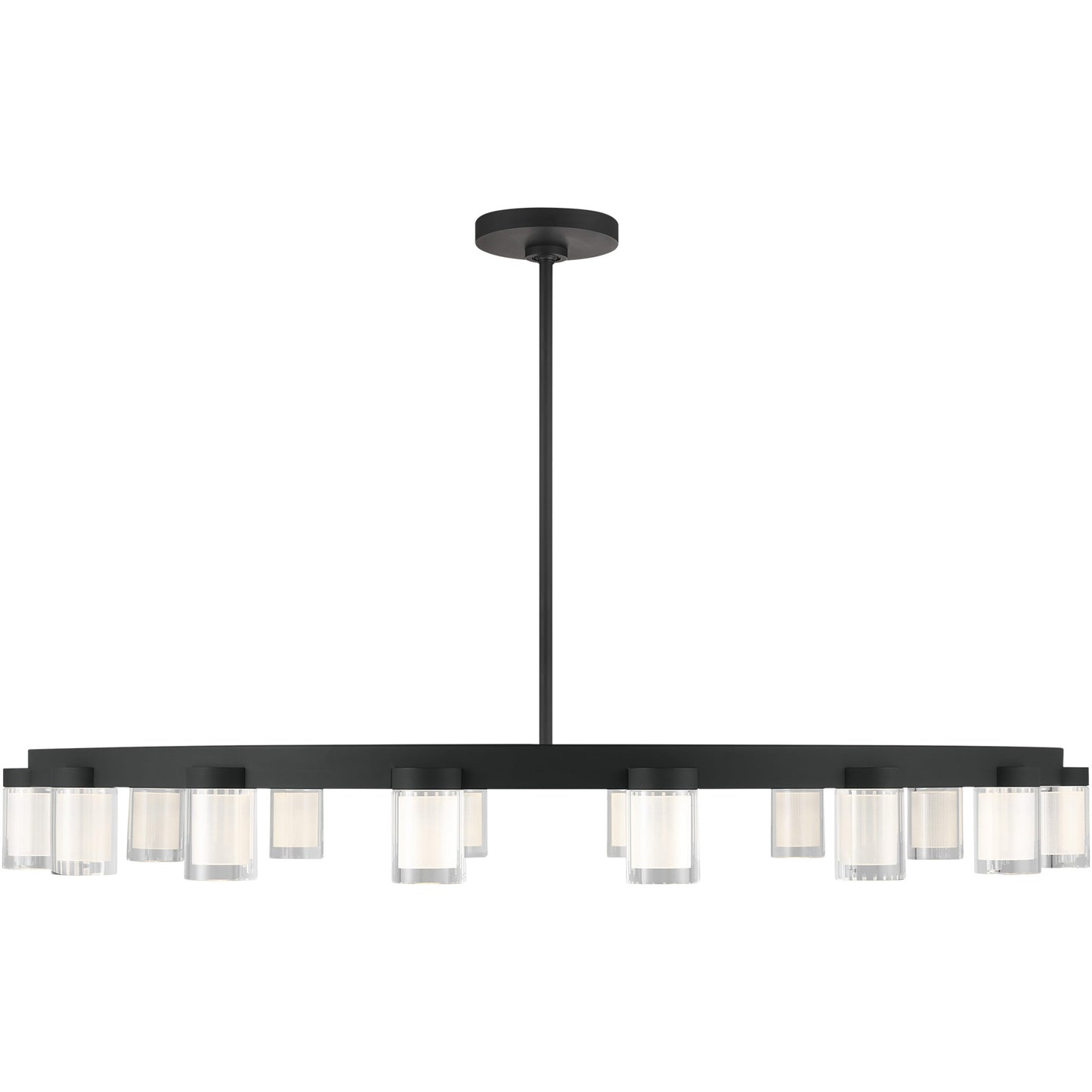 Visual Comfort Architectural 700ESF44B-LED927 Kelly Wearstler Esfera 16-Light 120V LED Chandelier 44" Nightshade Black 2700K