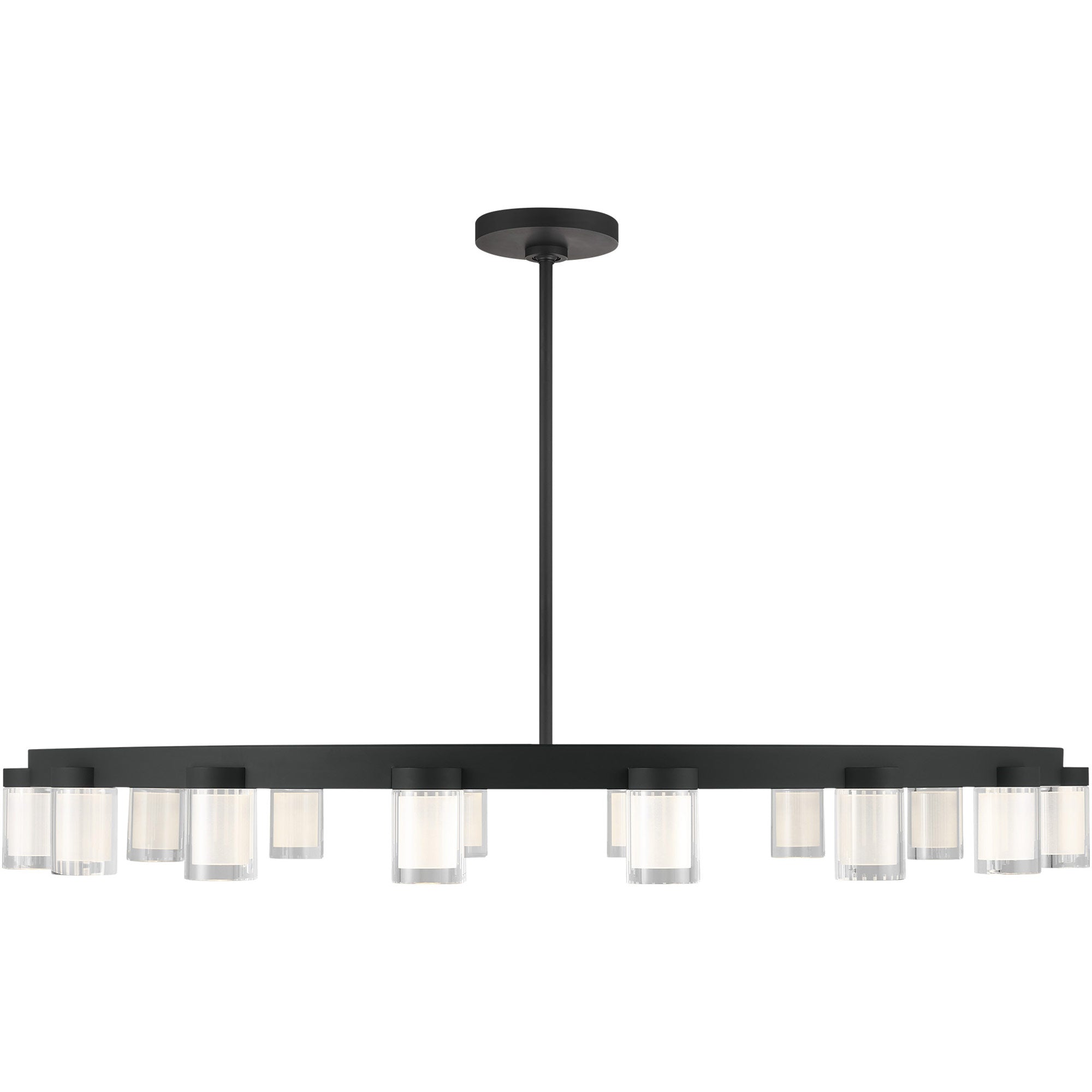 Visual Comfort Architectural 700ESF44B-LED927-277 Kelly Wearstler Esfera 16-Light 277V LED Chandelier 44" Nightshade Black 2700K