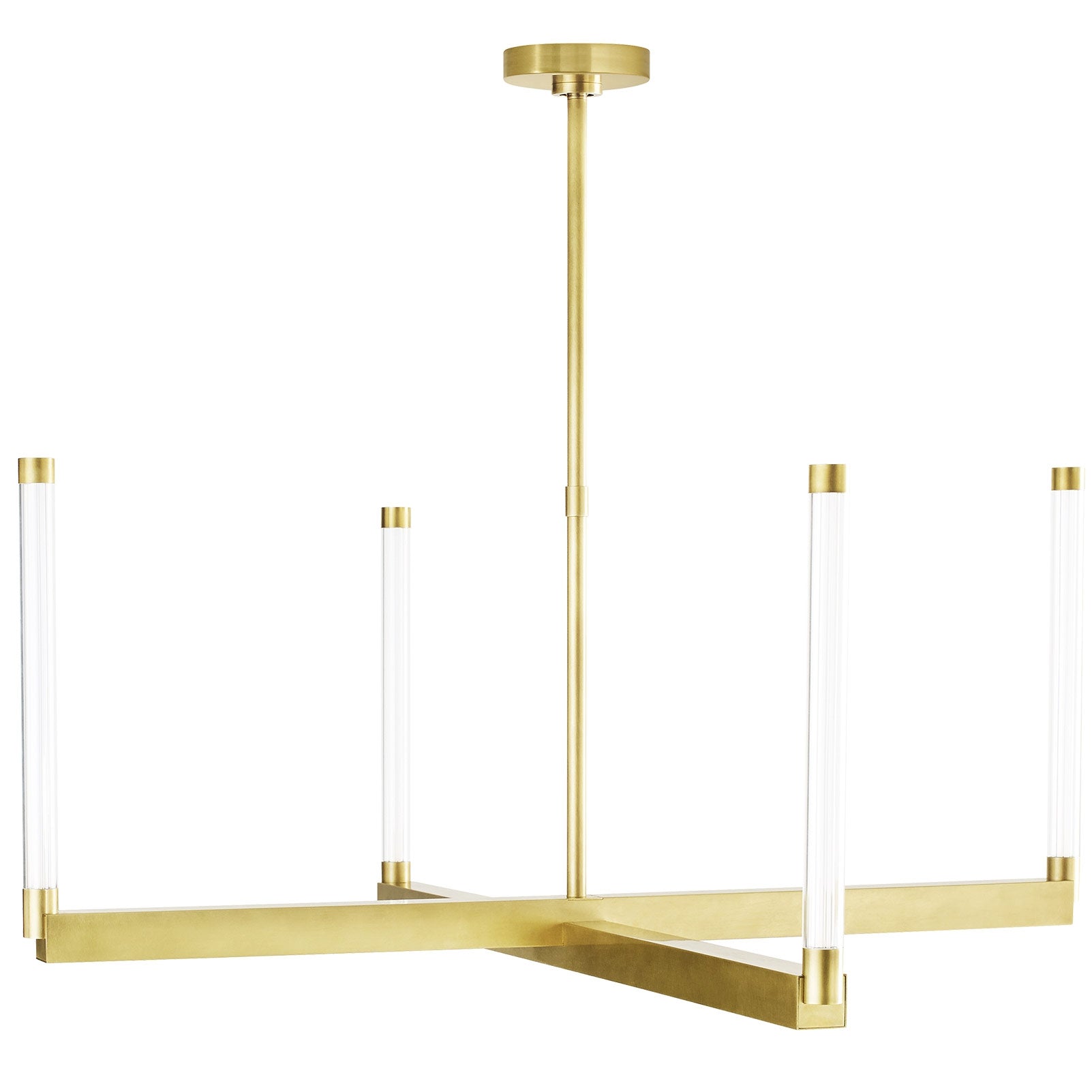 Visual Comfort Architectural 700PHB36NB-LED927-277 Kelly Wearstler Phobos 22.3W 277V LED Natural Brass Chandelier Ceiling Light 2700K Integrated LED