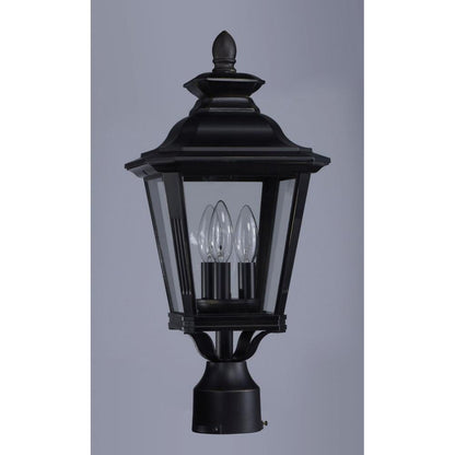 Maxim Lighting 1130CLBZ Knoxville 3 Light Bronze Outdoor Post Lantern