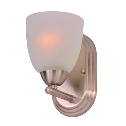 Maxim Lighting 11311FTPC Axis 1 Light 8 Inch Polished Chrome Wall Sconce - Satin Nickel Finish Shown