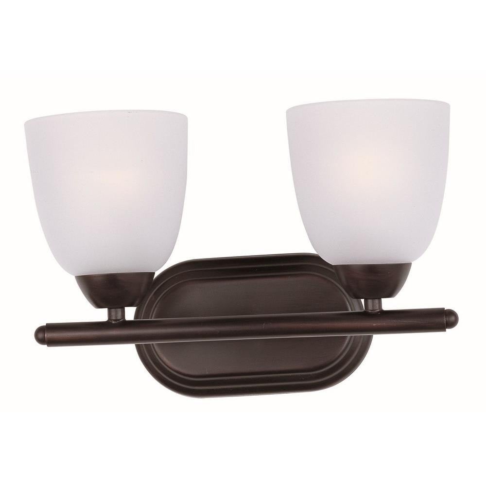 Maxim Lighting 11312FTOI Axis 2 Light 13 Inch Oil Rubbed Bronze Bath Vanity Wall Light - Alternate View