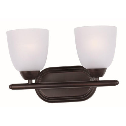 Maxim Lighting 11312FTPC Axis 2 Light 13 Inch Polished Chrome Bath Vanity Wall Light - Alternate View
