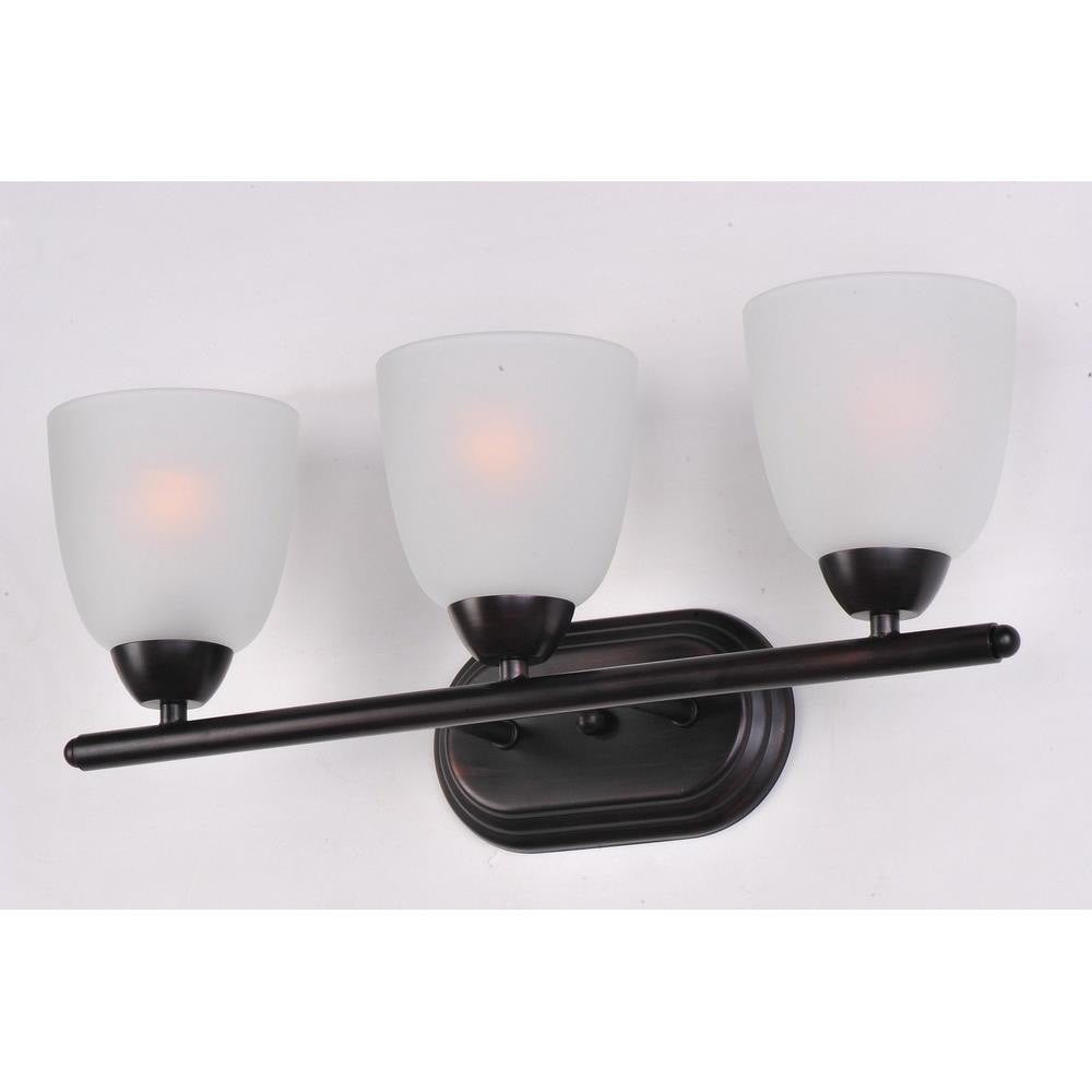 Maxim Lighting 11313FTPC Axis 3 Light Bath Vanity Wall Light - Oil Rubbed Bronze Angle View