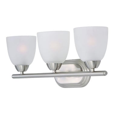Maxim Lighting 11313FTPC Axis 3 Light Bath Vanity Wall Light - Satin Nickel Finish