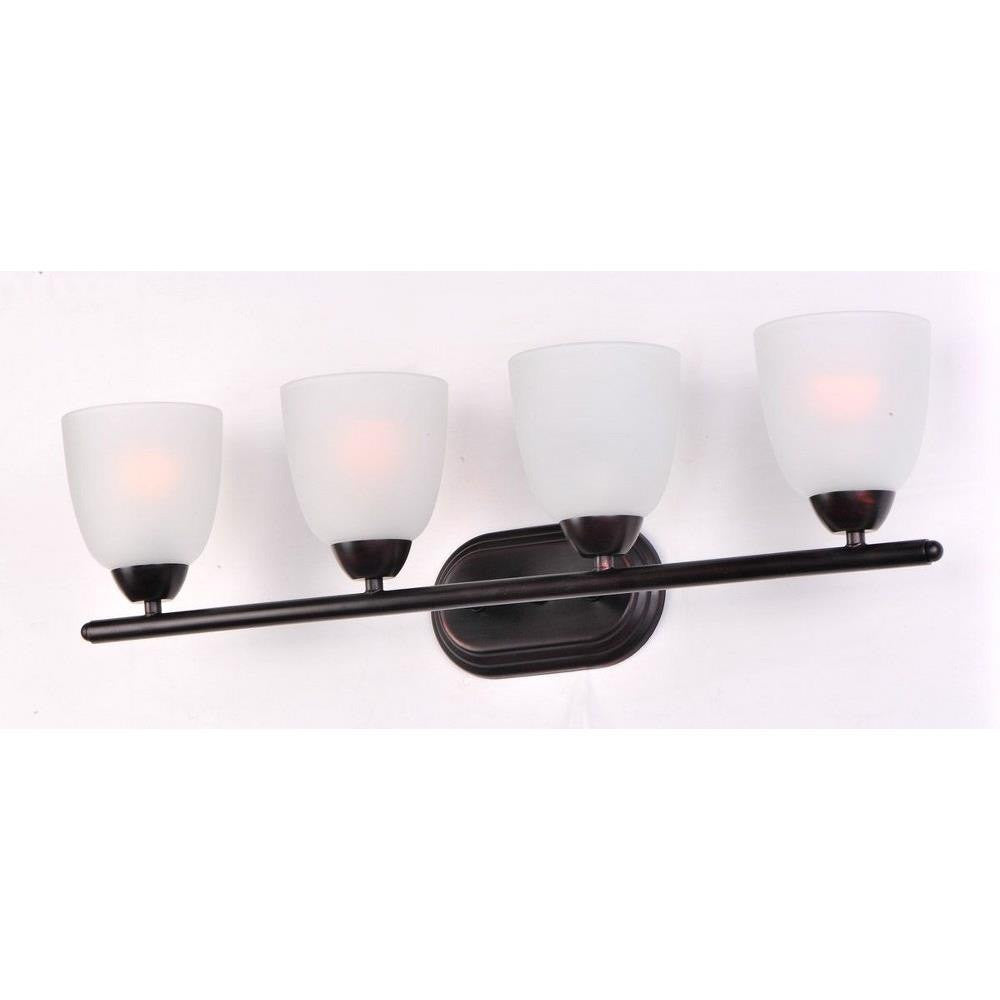 Maxim Lighting 11314FTOI Axis 4 Light Oil Rubbed Bronze Bath Vanity Wall Light Angle View