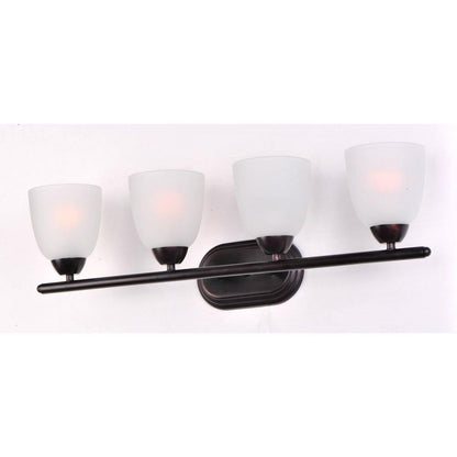 Maxim Lighting 11314FTOI Axis 4 Light Oil Rubbed Bronze Bath Vanity Wall Light Angle View