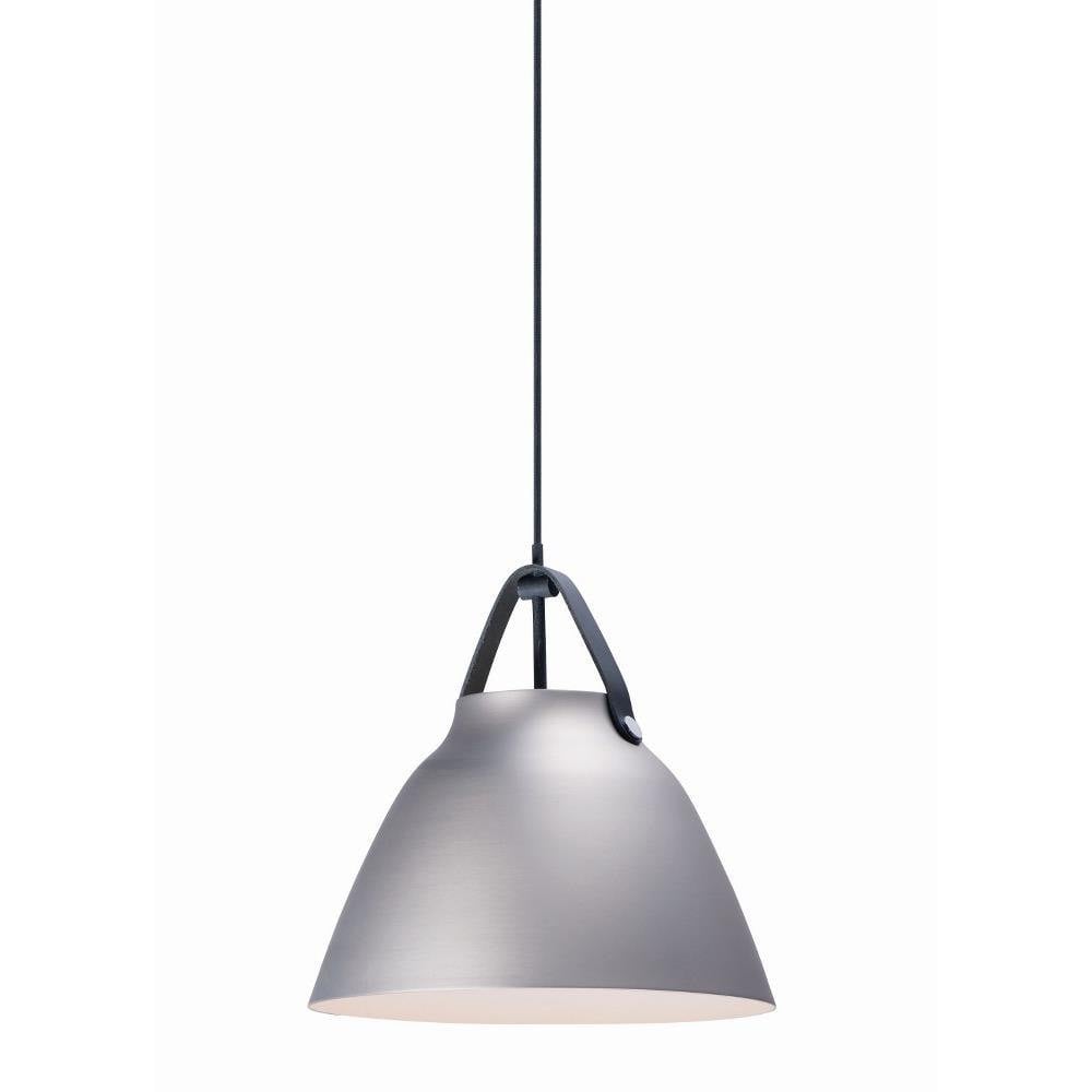 Maxim Lighting 11356BKBP Nordic 1 Light Black/Brushed Platinum Dome Pendant Ceiling Light
