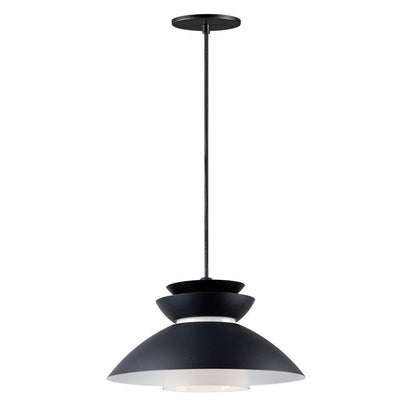 Maxim Lighting 11359WTBK Nordic 1 Light Black Pendant Ceiling Light - Full View