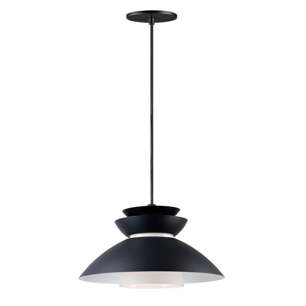 Maxim Lighting 11359WTBP Nordic Pendant - full hanging view on white background