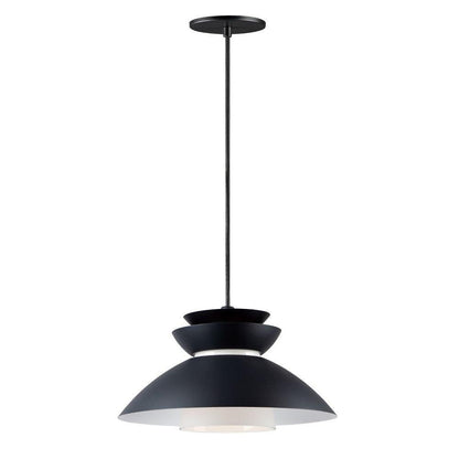 Maxim Lighting 11359WTBP Nordic Pendant - full hanging view on white background