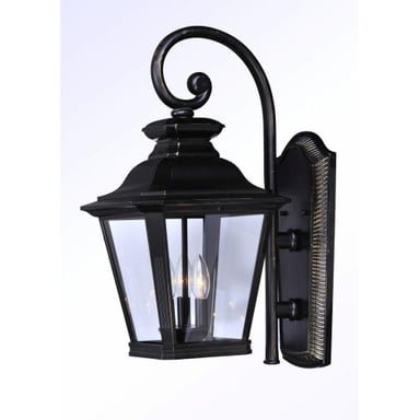 Maxim Lighting 1135CLBZ Knoxville 1 Light Clear Bronze Outdoor Wall Lantern white background