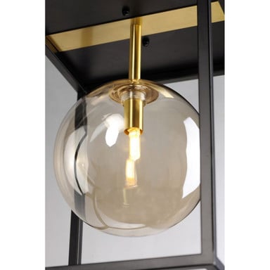 Maxim Lighting 11360MSKBKPC Fluid 1 Light Flush Mount Ceiling Light - Close-Up Detail