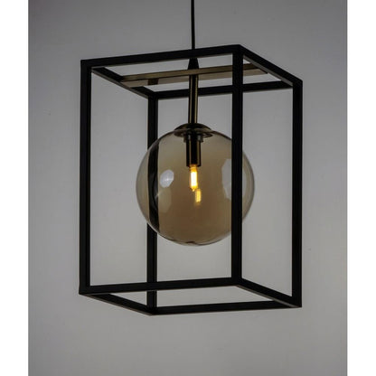 Maxim Lighting 11361MSKBKPC Fluid Pendant - Illuminated Close View