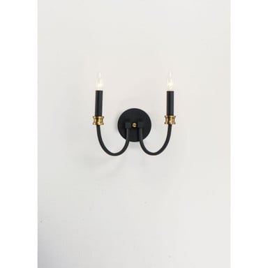 Maxim Lighting 11372BKAB Charlton 2 Light Wall Sconce Angled View