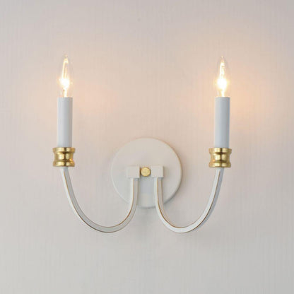 Maxim Lighting 11372WWTGL Charlton 2 Light Wall Sconce Illuminated on Wall