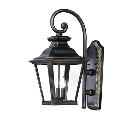 Maxim Lighting 1137CLBZ Knoxville 3 Light Bronze Outdoor Wall Lantern Side View