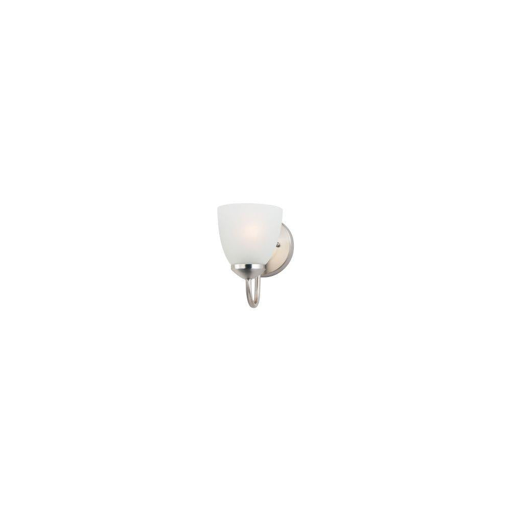 Maxim Lighting 11381FTSN Axis 1 Light Satin Nickel Bath Vanity Wall Light clean product shot