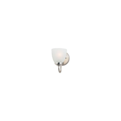 Maxim Lighting 11381FTSN Axis 1 Light Satin Nickel Bath Vanity Wall Light clean product shot