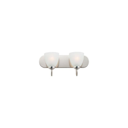 Maxim Lighting 11382FTSN Axis 2 Light 18 inch Satin Nickel Bath Vanity Wall Light - White Background