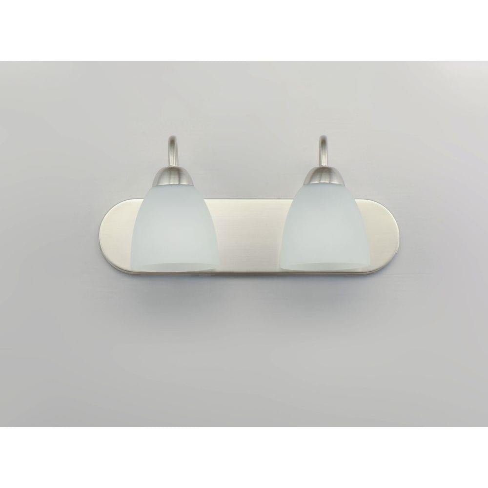 Maxim Lighting 11382FTSN Axis 2 Light Satin Nickel Bath Vanity Wall Light - Front View