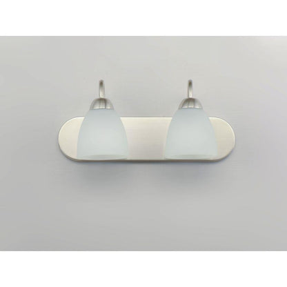 Maxim Lighting 11382FTSN Axis 2 Light Satin Nickel Bath Vanity Wall Light - Front View