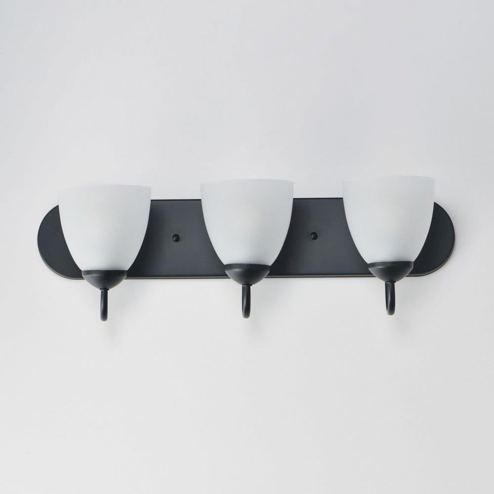 Maxim Lighting 11383FTBK Axis 3 Light 24 Inch Black Bath Vanity Wall Light - Lifestyle View